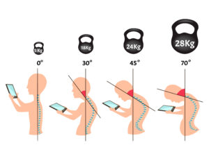 A person is holding a tablet in each of the four different positions.